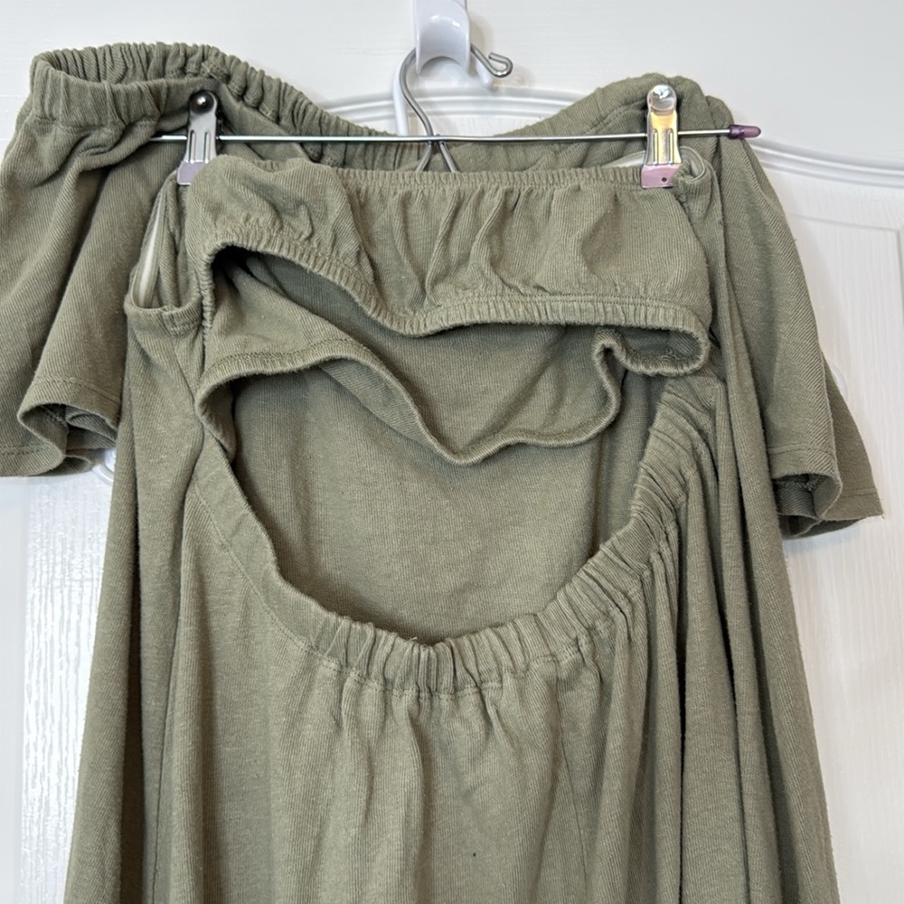 Free People Lynne Midi Dress Laurel Oak / Green Large - Picture 8 of 14